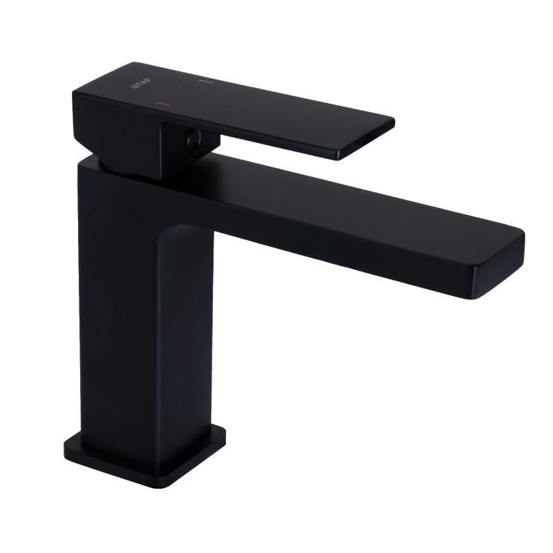 Змішувач для раковини в матово-чорному кольорі Qtap Gemini QTGEM270BLM45674 Змішувач для раковини в матово-чорному кольорі Qtap Gemini QTGEM270BLM45674