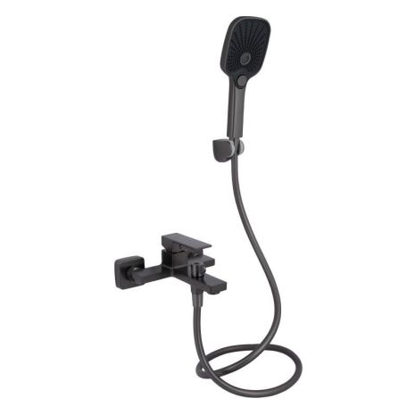 Смеситель для ванны Qtap Gemini с душевым гарнитуром QTGEM259GMB45684 Gunmetal Black PVD Смеситель для ванны Qtap Gemini с душевым гарнитуром QTGEM259GMB45684 Gunmetal Black PVD