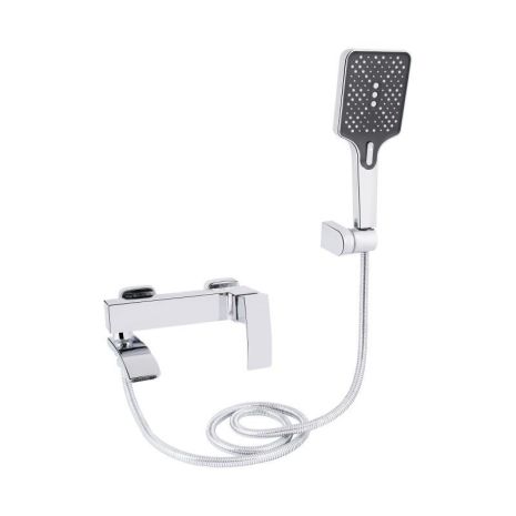 Смеситель для ванны Qtap Swan Cascada с поворотным изливом, душевой гарнитур, QTSWA260CRM45565 Chrome Смеситель для ванны Qtap Swan Cascada с поворотным изливом, душевой гарнитур, QTSWA260CRM45565 Chrome