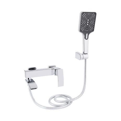 Смеситель для ванны Qtap Swan Cascada с поворотным изливом, душевой гарнитур, QTSWA260CRM45565 Chrome Смеситель для ванны Qtap Swan Cascada с поворотным изливом, душевой гарнитур, QTSWA260CRM45565 Chrome