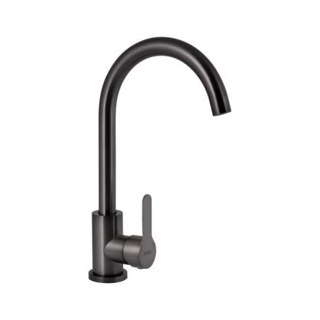 Brinex Pure 015F кухонный смеситель графитовый U-образный BRIPUR015FGRP