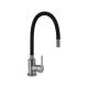 Кухонний змішувач Brinex Pure 015F3 з гнучким виливом Nickel/Black BRIPUR015F3NKB Кухонний змішувач Brinex Pure 015F3 з гнучким виливом Nickel/Black BRIPUR015F3NKB