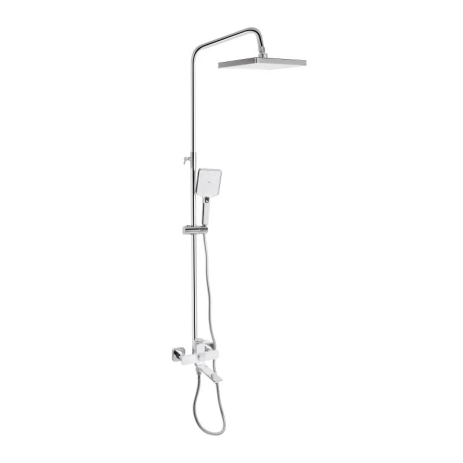 Душова система універсальна Qtap Presto на три споживачі (з виливом) QTPRE111CRW45580 Chrome/White Душова система універсальна Qtap Presto на три споживачі (з виливом) QTPRE111CRW45580 Chrome/White