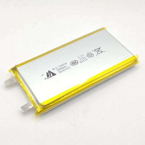 Акумулятор літій-полімерний 10000 mAh 3.7v / 1260110 / 110x60x12 mm з клемами