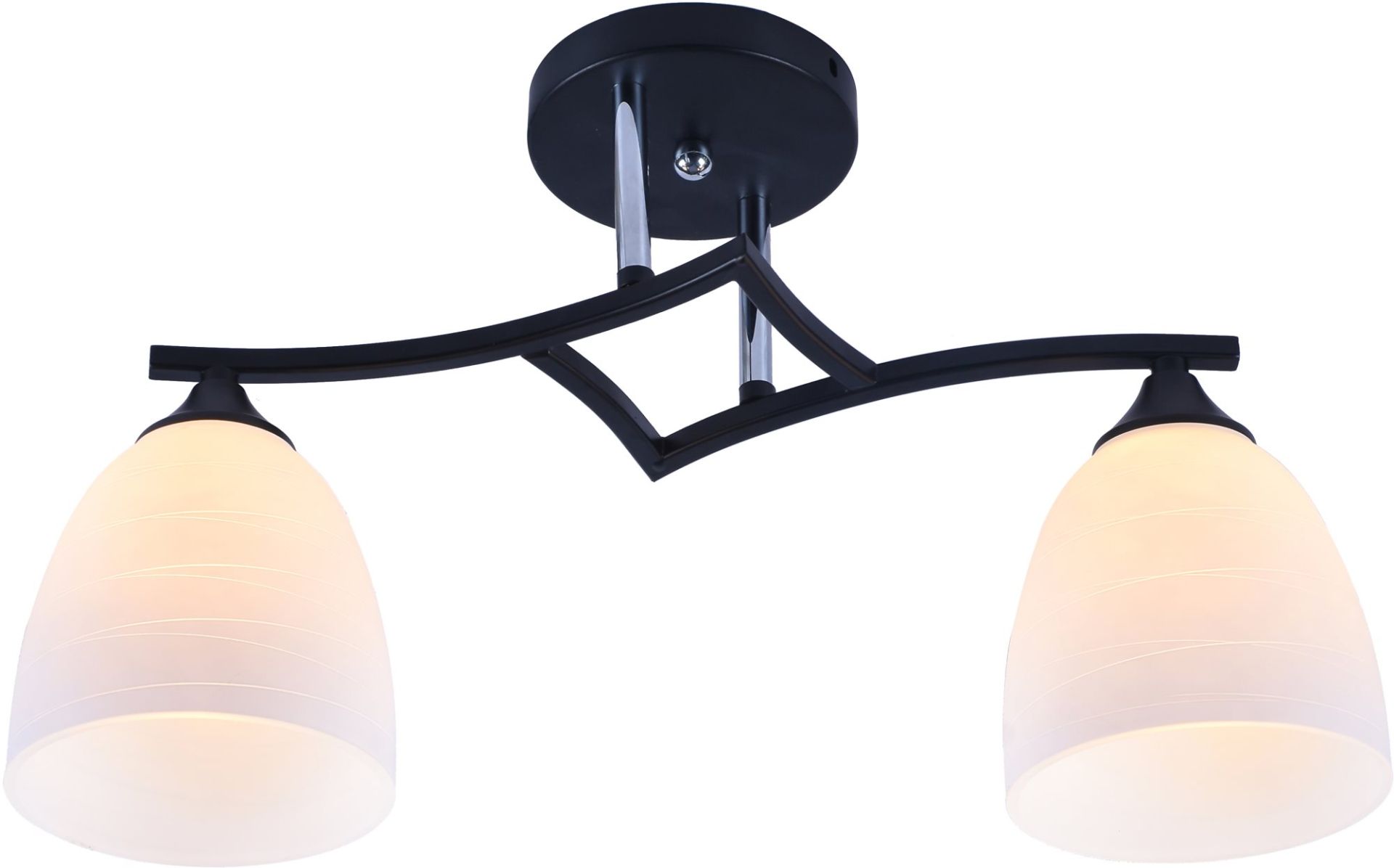 Декоративная люстра INTEREES IS XA1108/2 Black Chrome на 2 плафона Декоративная люстра INTEREES IS XA1108/2 Black Chrome на 2 плафона