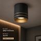 Вбудований точковий світильник VALESO INN-23694BK, чорний