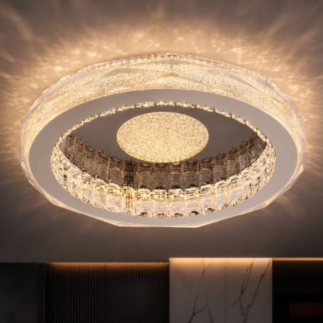 Потолочная люстра VALESO S1001-500C DARK CHROME+CR, хром, LED 114W Потолочная люстра VALESO S1001-500C DARK CHROME+CR, хром, LED 114W