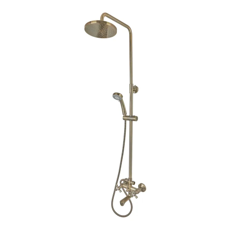 Душевая колонна со смесителем MIXXUS Premium Retro Bronze-009-J, латунь, 200 мм, 2 режима (MI1655)