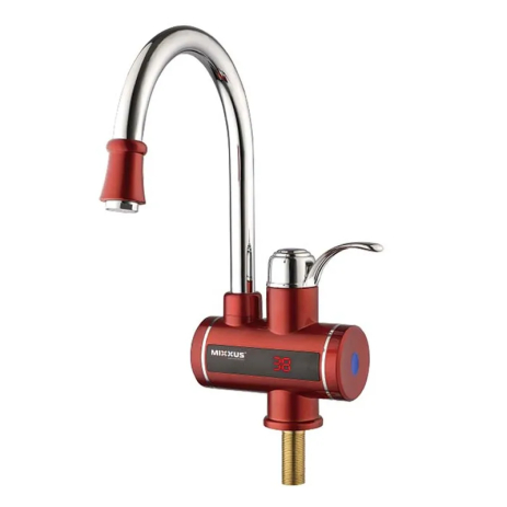 Проточний водонагрівач MIXXUS Electra 240-E Red 3 кВт з індикатором температури (MI2748)