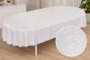 Скатерть виниловая овальная 140*300 см 7D/oval/d/white 201