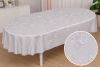 Скатерть виниловая овальная 140*300 см 7D/oval/f/silver 206
