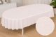 Скатерть виниловая овальная 140*300 см 7D/oval/z/pudra 205