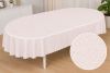 Скатерть виниловая овальная 140*300 см 7D/oval/z/pudra 205