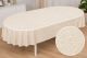 Скатерть виниловая овальная 140*300 см 7D/oval/z/champagne 204
