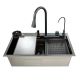 Мийка багатофункціональна Mixxus MH7546-SET-08 Micro Decor Graphite з вбудованим змішувачем з нерж.сталі (MI8455)
