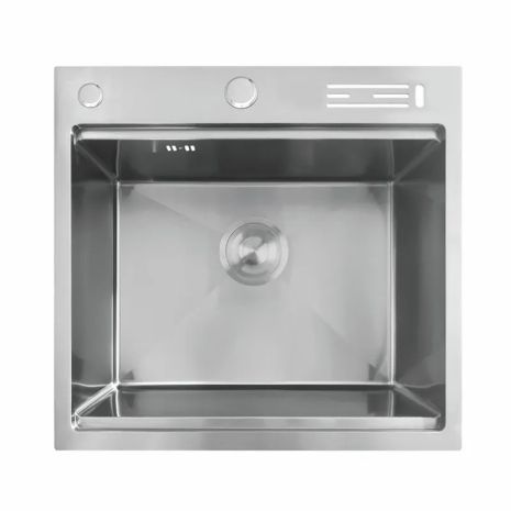 Мийка Mixxus MH5050-SK NANO-SILVER (3.0/0.8) з н.ст. зі сходинкою для суш.,з підст.під ножі(нерж.)(MX1939)