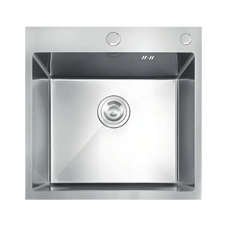 Мийка з нержавіючої сталі MIXXUS MH5050 DECOR NANO-SILVER (3.0/0.8) колір нержавійка (MI7040)
