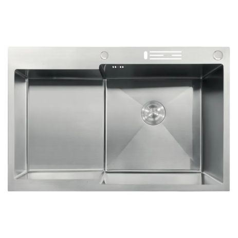 Мойка MIXXUS MH7849R-HK NANO-SILVER (3.0/0.9) из нержавеющей стали "глубокое крыло", с подставкой под ножи (MX1937) Мойка MIXXUS MH7849R-HK NANO-SILVER (3.0/0.9) из нержавеющей стали "глубокое крыло", с подставкой под ножи (MX1937)