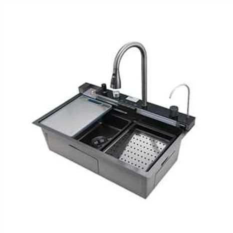 Мийка багатофункціональна Mixxus MH7546-SET-06 Micro Decor Graphite з вбудованим змішувачем з нерж.сталі (MI8414) Мийка багатофункціональна Mixxus MH7546-SET-06 Micro Decor Graphite з вбудованим змішувачем з нерж.сталі (MI8414)