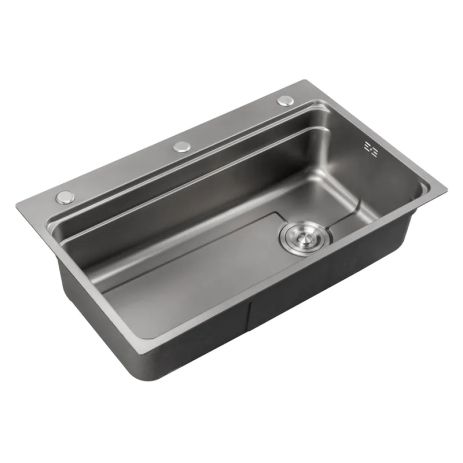 Мийка з нержавіючої сталі Mixxus MS6846-Set-01 Micro Decor Graphite (3.0/0.8) комплект (графіт) (MI8388) Мийка з нержавіючої сталі Mixxus MS6846-Set-01 Micro Decor Graphite (3.0/0.8) комплект (графіт) (MI8388)
