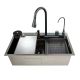 Мийка багатофункціональна Mixxus MH7546-SET-08 Decor Graphite з вбудованим змішувачем з нерж. сталі (MI8456)