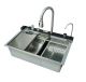 Мийка багатофункціональна Mixxus MH7546-SET-06 Decor SS Color з вбудованим змішувачем з нерж. сталі (MI8465)