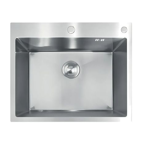 Мийка з нержавіючої сталі MIXXUS MH6050 DECOR NANO-SILVER (3.0/0.8) колір нержавійка (MI7043)