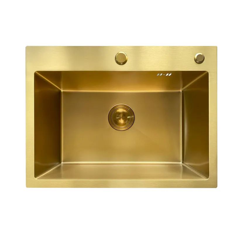 Мийка Mixxus MH5843 Micro Decor Brushed Gold (3.0/0.8) з нерж. сталі (колір матове золото) (MI8218) Мийка Mixxus MH5843 Micro Decor Brushed Gold (3.0/0.8) з нерж. сталі (колір матове золото) (MI8218)