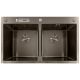 Мийка з нержавіючої сталі MIXXUS MH8350-DK NANO-BLACK (3.0/0.8) колір графіт (MI7053)