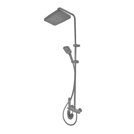 Душевая колонна со смесителем Mixxus Premium MARLIN 009-J GRAPHITE с кнопкой переключения, 4 режима (MI6831) Душевая колонна со смесителем Mixxus Premium MARLIN 009-J GRAPHITE с кнопкой переключения, 4 режима (MI6831)
