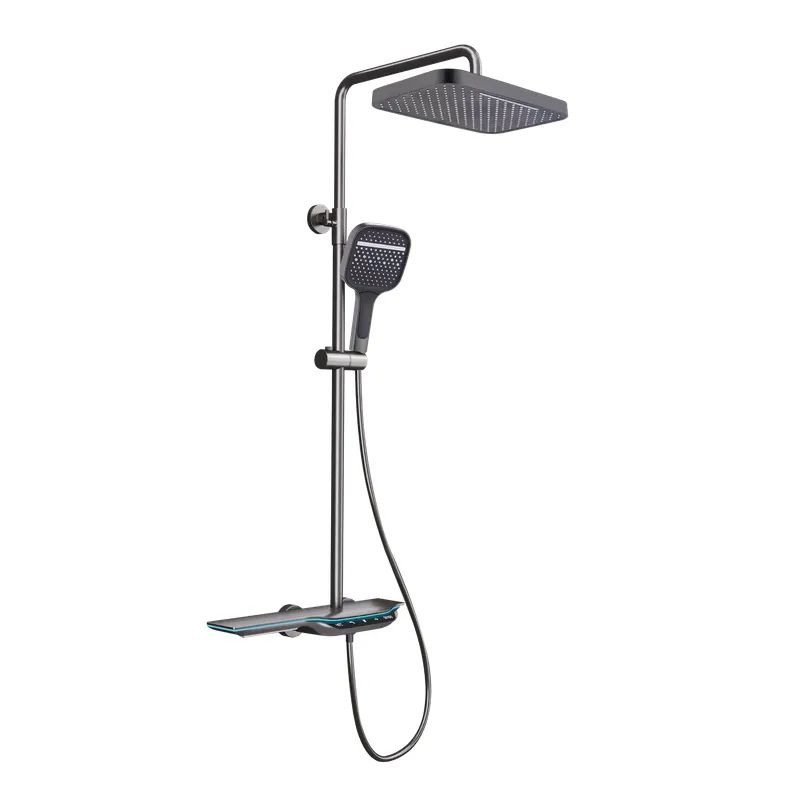 Душевая колонна с термостатическим смесителем Mixxus Premium SPACE-009-J Graphite, 3 режима (MI6542) Душевая колонна с термостатическим смесителем Mixxus Premium SPACE-009-J Graphite, 3 режима (MI6542)