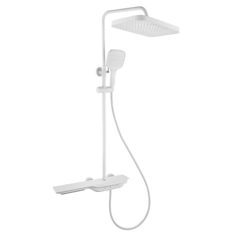 Душевая колонна с термостатическим смесителем Mixxus Premium SPACE-009-J White, 3 режима (MI6543) Душевая колонна с термостатическим смесителем Mixxus Premium SPACE-009-J White, 3 режима (MI6543)