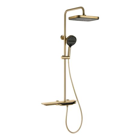 Душевая колонна с термостатическим смесителем Mixxus Premium SPACE-009-J Brushed gold, 3 режима (MI6541) Душевая колонна с термостатическим смесителем Mixxus Premium SPACE-009-J Brushed gold, 3 режима (MI6541)