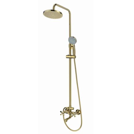 Душевая колонна с смесителем Mixxus Premium Retro Gold-009-J (MI5852)