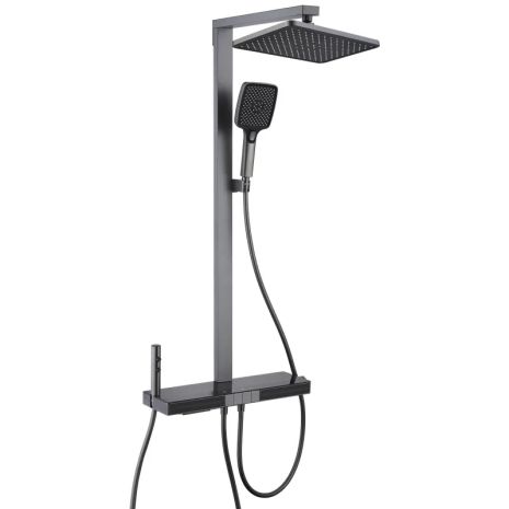 Душевая колонна с термостатическим смесителем Mixxus Premium Next-009-J Graphite, 4 режима (MI6544) Душевая колонна с термостатическим смесителем Mixxus Premium Next-009-J Graphite, 4 режима (MI6544)