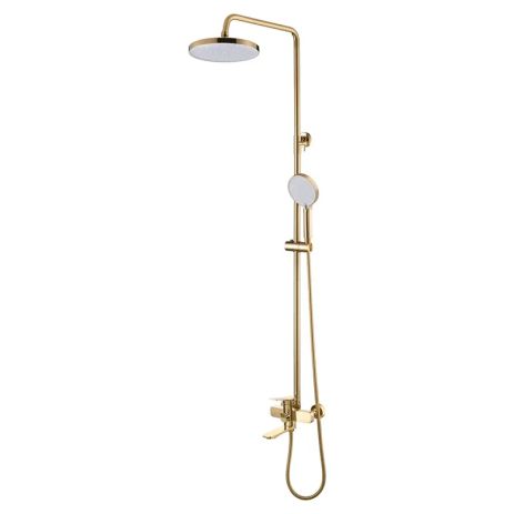 Душевая колонна со смесителем Mixxus Wilson 009-J Brushed Gold (Цвет матовое золото) (MI7124) Душевая колонна со смесителем Mixxus Wilson 009-J Brushed Gold (Цвет матовое золото) (MI7124)