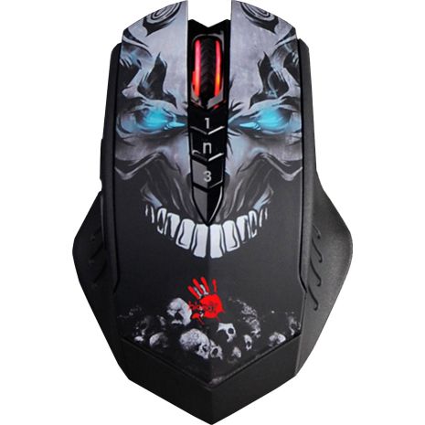 Миша A4tech Bloody R80 Plus Black Skull