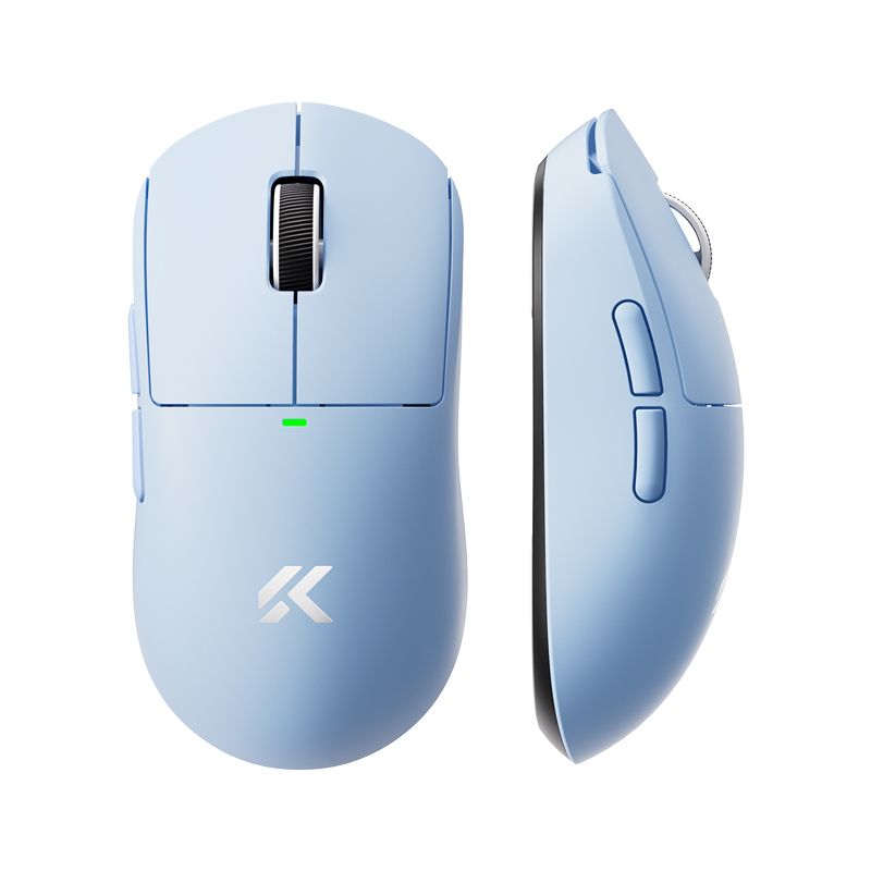 Игровая беспроводная мышь MCHOSE A5 V3 PAW3395, 56 г, 8K, Bluetooth+2.4 ГГц+USB, RGB, голубая Игровая беспроводная мышь MCHOSE A5 V3 PAW3395, 56 г, 8K, Bluetooth+2.4 ГГц+USB, RGB, голубая