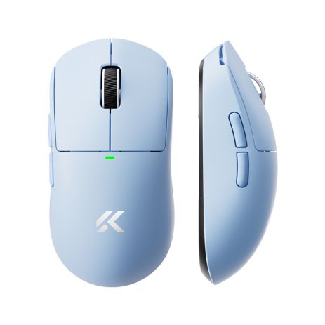 Игровая беспроводная мышь MCHOSE A5 V3 PAW3395, 56 г, 8K, Bluetooth+2.4 ГГц+USB, RGB, голубая Игровая беспроводная мышь MCHOSE A5 V3 PAW3395, 56 г, 8K, Bluetooth+2.4 ГГц+USB, RGB, голубая
