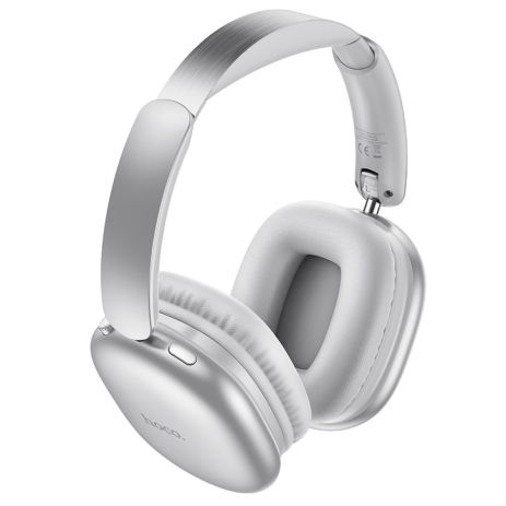 Навушники HOCO Graceful BT headphones W73 | BT6.0, TF / AUX, 45h, App | silver Навушники HOCO Graceful BT headphones W73 | BT6.0, TF / AUX, 45h, App | silver