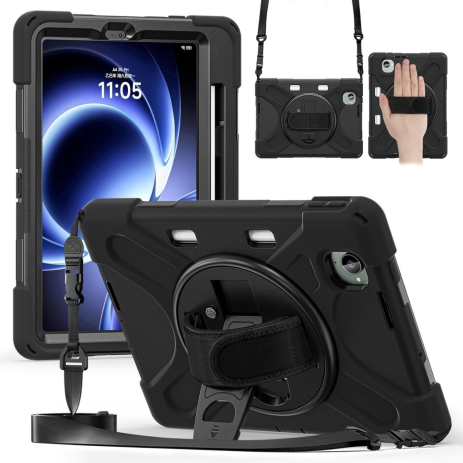 Чохол Rugged 3 Layers броньований протиударний з захистом для Xiaomi Pad Mini / Redmi K Pad 8.8 2025 Чорний
