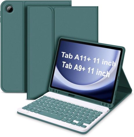 Чехол клавиатура для Samsung Galaxy Tab A11+ / A9 Plus Bluetooth Keyboard with TP Світло-рожевий