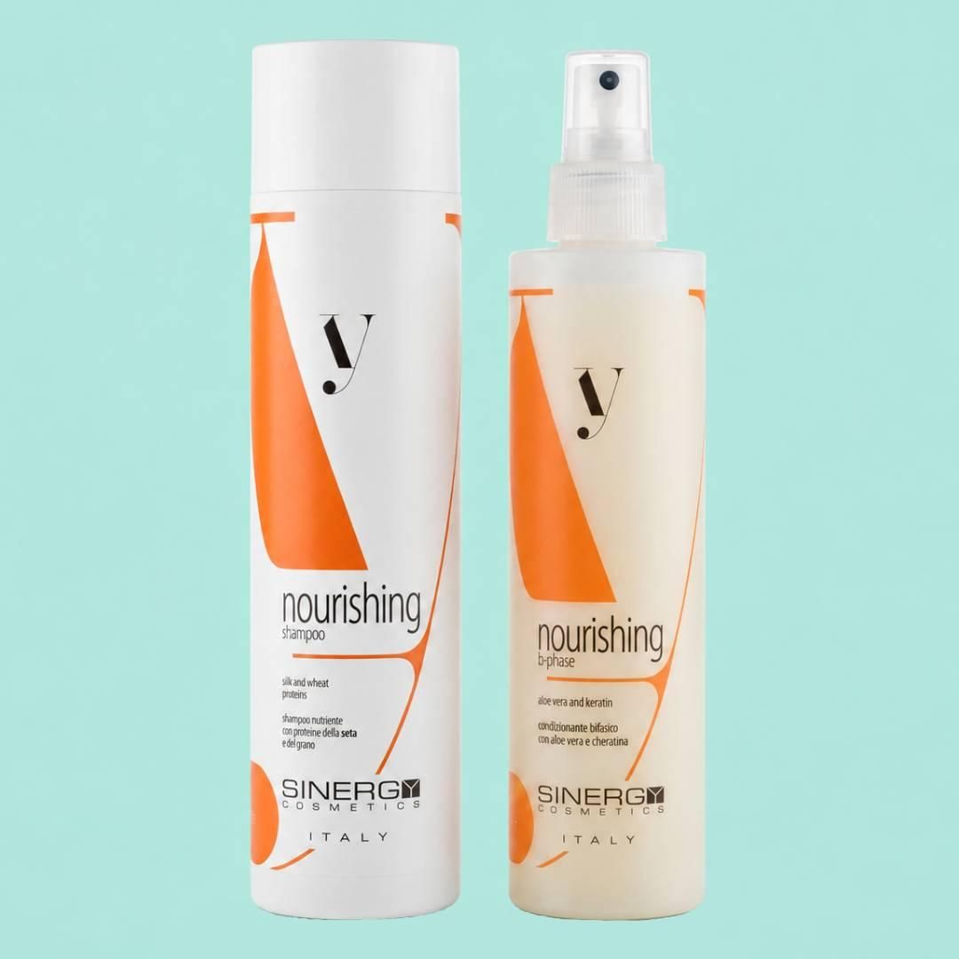Набор Sinergy Nourishing DUO М2 шампунь и спрей-кондиционер для сухих и поврежденных волос, 250+200 мл Набор Sinergy Nourishing DUO М2 шампунь и спрей-кондиционер для сухих и поврежденных волос, 250+200 мл