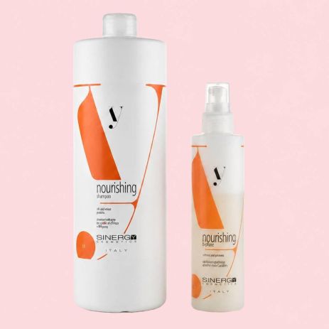 Набор Sinergy Nourishing DUO L2 шампунь и спрей-кондиционер для сухих и поврежденных волос, 1000+200 мл Набор Sinergy Nourishing DUO L2 шампунь и спрей-кондиционер для сухих и поврежденных волос, 1000+200 мл