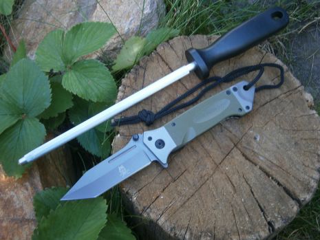 Нож складной АК 713 танто оливковый 22 см.