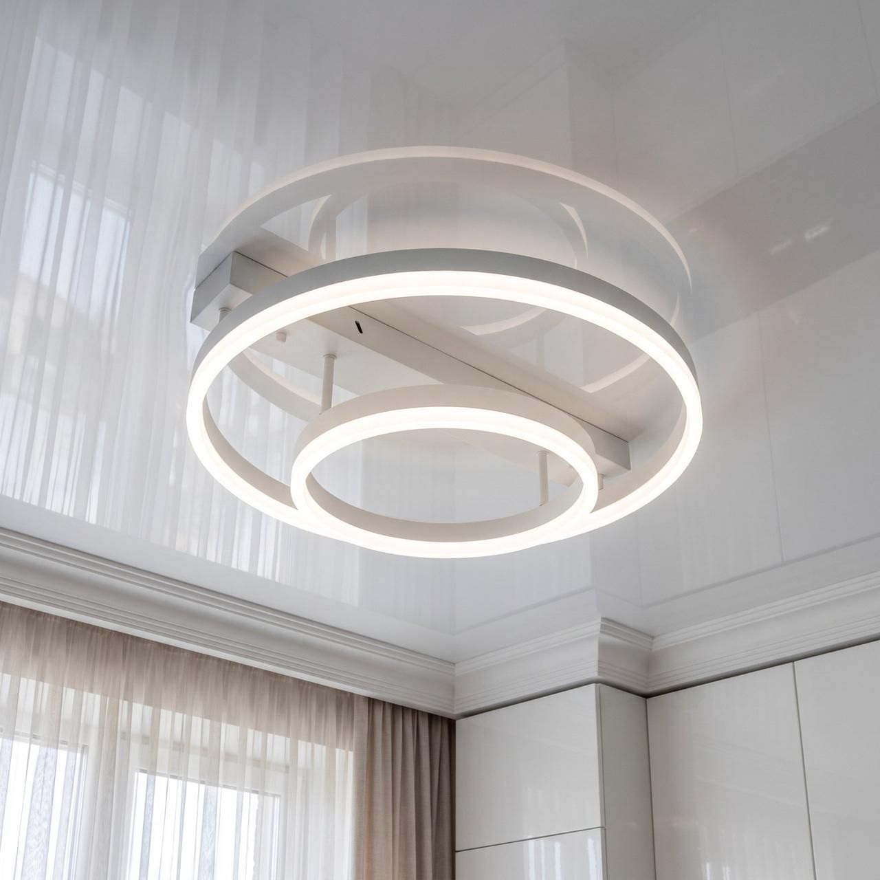 Лед люстра с пультом Diasha 60W до 16 м² цвет Белый 2537WH dimmer Лед люстра с пультом Diasha 60W до 16 м² цвет Белый 2537WH dimmer