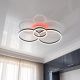 Люстра с кругами потолочная Diasha 90W до 20 м² цвет Черный 8174/3BK 3col dim