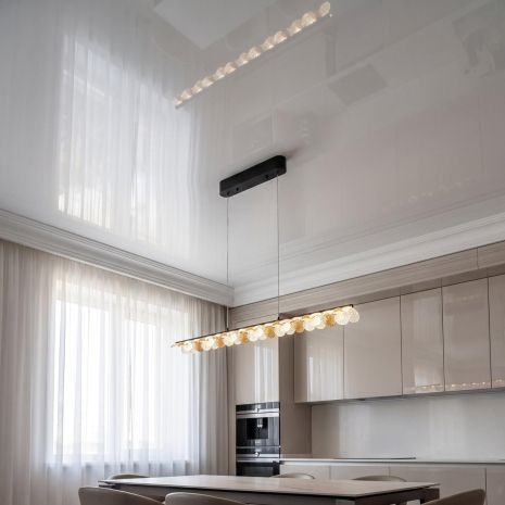 Тонкая Лед Люстра на тросах Diasha 55W до 12 м² цвет Черный MD25115/1000BK