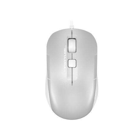 Дротова комп'ютерна мишка A4Tech FM26S USB у кольорі Icy White