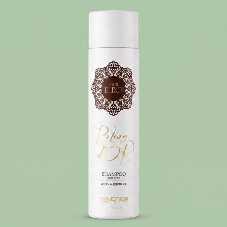 Бессульфатный шампунь Sinergy Potion D'or Shampoo с маслом арганы и жожоба для сухих и тусклых волос, 250 мл Бессульфатный шампунь Sinergy Potion D'or Shampoo с маслом арганы и жожоба для сухих и тусклых волос, 250 мл